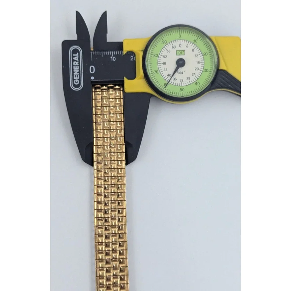 Speidel Gold Twist O Flex Stainless Steel Mens Watch Band